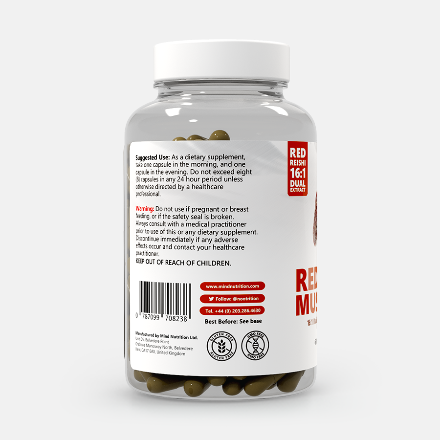Buy Red Reishi Mushroom 161 Extract Capsules Organic Reishi Extract